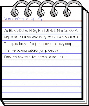 Viminalis Regular animated font preview