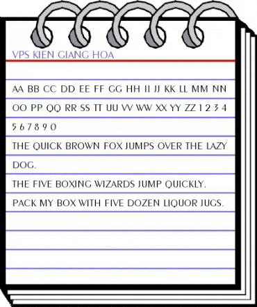 VPS Kien Giang Hoa Light animated font preview