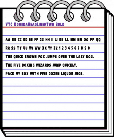 VTC-KomikaHeadLinerTwo Bold animated font preview