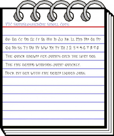 VTC-SumiSlasherOne Small Caps animated font preview