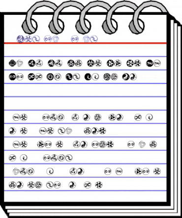 VTCeltia Spirals Regular animated font preview