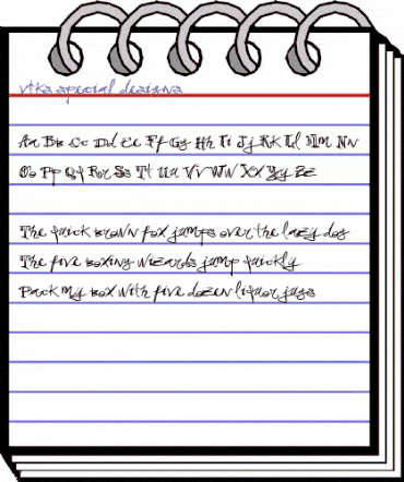 vtks special designs Regular animated font preview