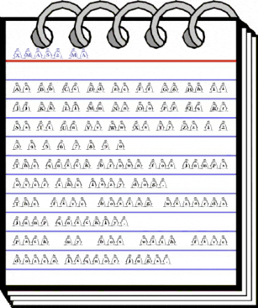 XMAS2_MA Regular animated font preview