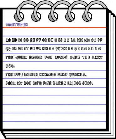 Yagitudeh Regular animated font preview