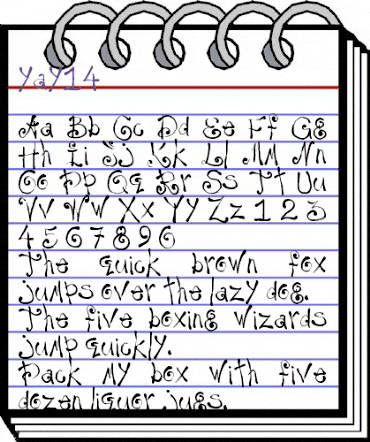 yay14 Regular animated font preview