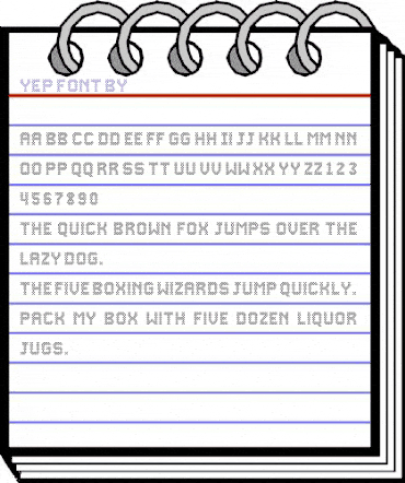 Yep Regular animated font preview