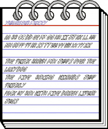 yumernub fuzzy Regular animated font preview