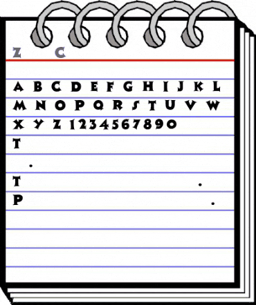 ZaleskiCaps Regular animated font preview