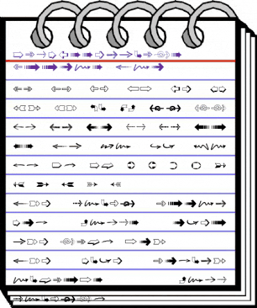 ZapfEssentials LT ArrowsTwo Regular animated font preview